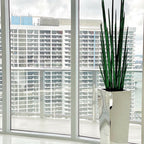 Stainless Steel Cube Vase with Snake Grass
