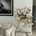 Large Eternity Vase with Magnolias and Driftwood