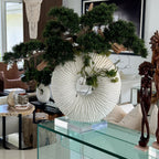 Large Eternity Vase with Hanging Bonsai and Driftwood