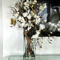 White Magnolia Vase in Modern Home 20"